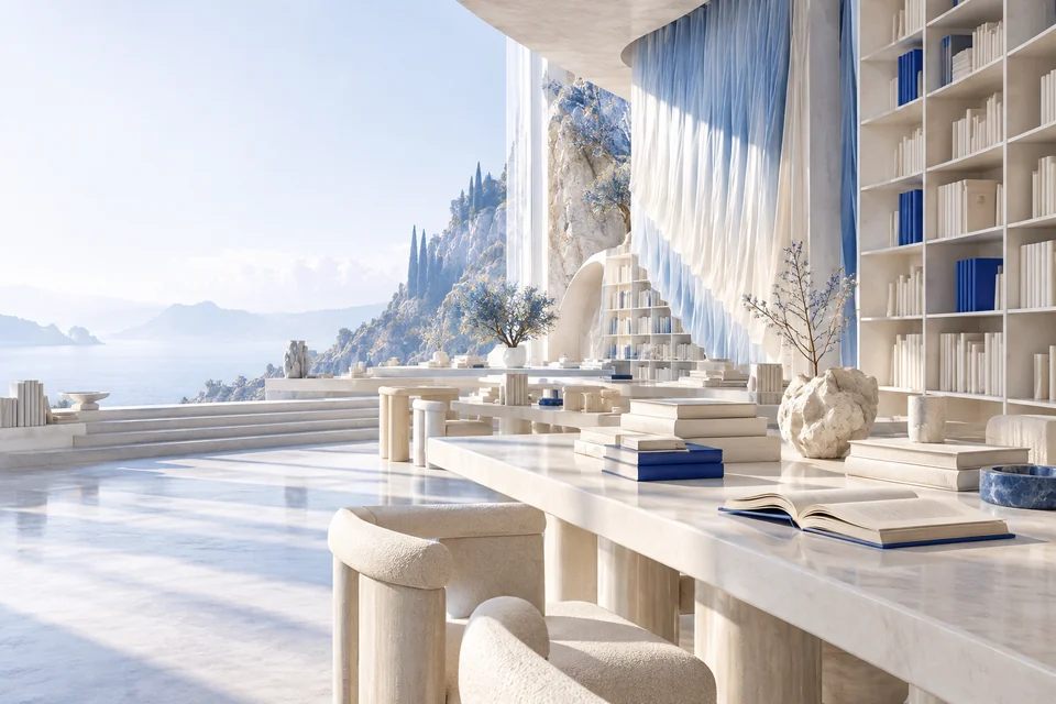 Conceptual architectural landscape for blog
