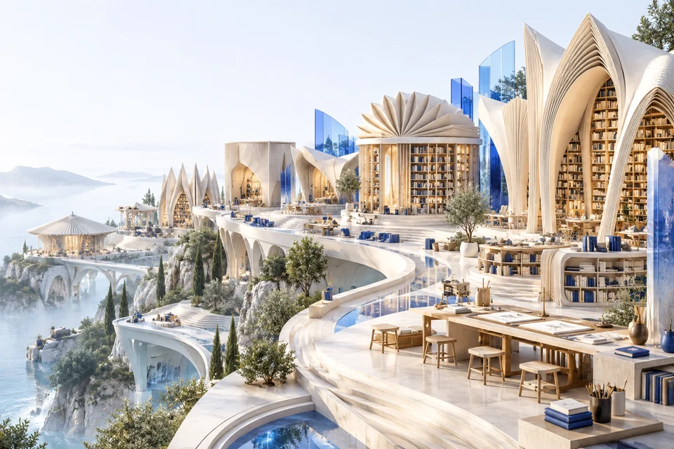 Conceptual architectural landscape for features